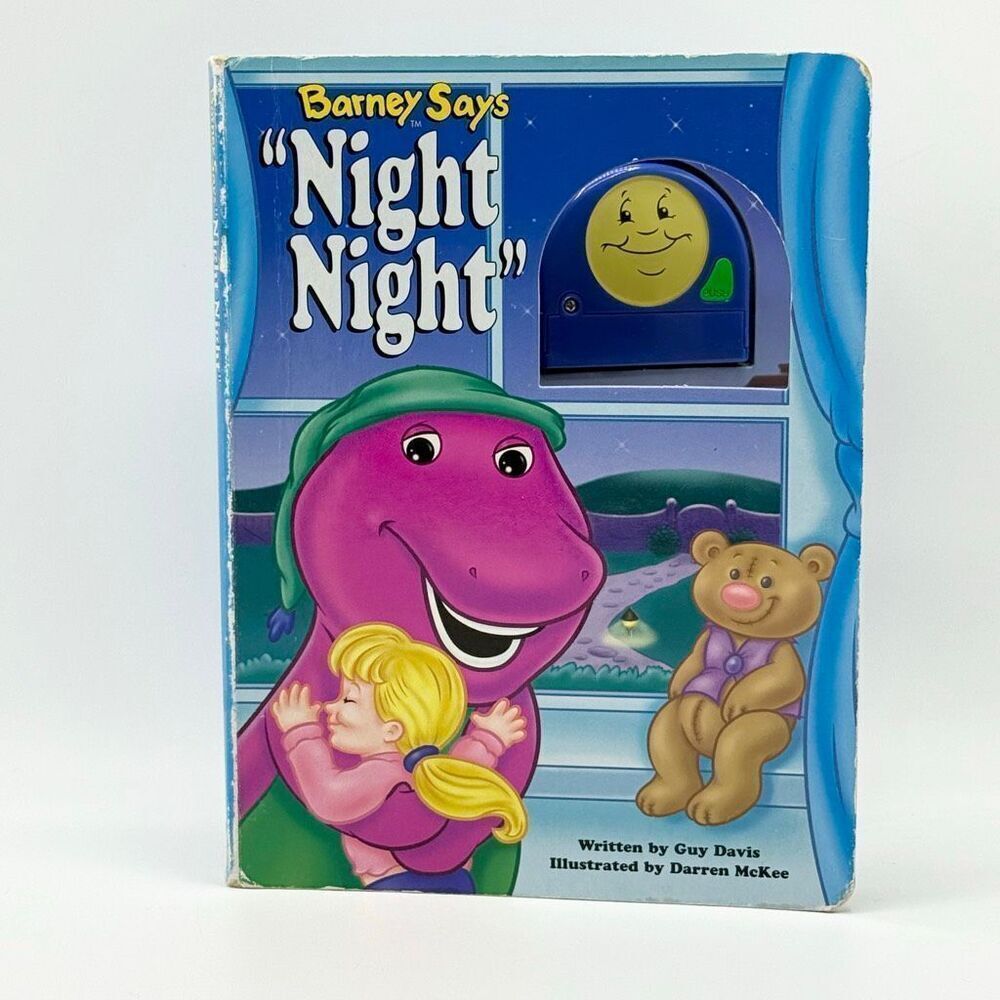 Becker & Mayer Barney Says Night Night Vintage Hardback Book for Toddlers